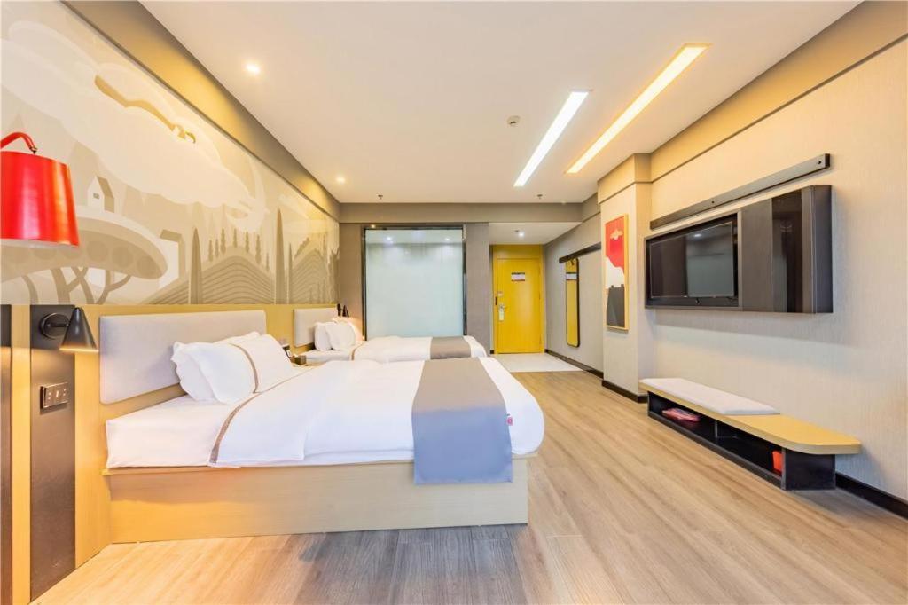 Thank Inn Hotel Hubei Wuhan Caidian Zhong Fa Xincheng Tongji Εξωτερικό φωτογραφία
